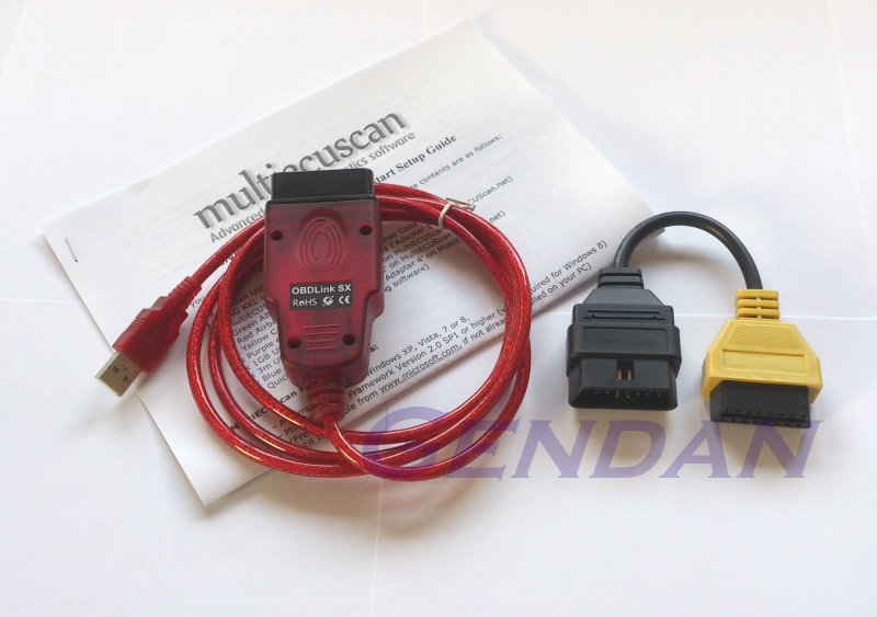 FIAT ALFA VAG OBD DIAGNOSTIC LEAD SWITCH *No need for adapters* MULTIECUSCAN 