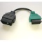 Green adaptor cable for MultiECUScan for ABS, Power Steering and Xenon coverage