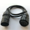 1 metre Extension Cable for BMW Motorbikes with 10-Pin Round Diagnostic Socket